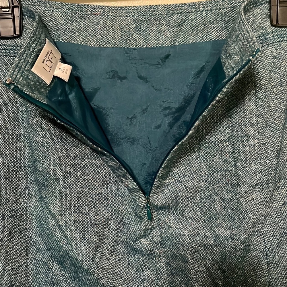 LOFT Green Skirt Womens Size 12 - Picture 5 of 8
